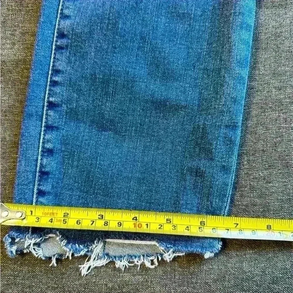 NEUW Men’s Iggy Skinny distressed raw hem medium wash jean size 32x32 designer - Picture 5 of 10